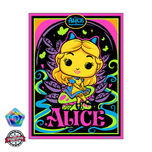 Funko Poster Alice Blacklight - Alice Exclusivo Poperos