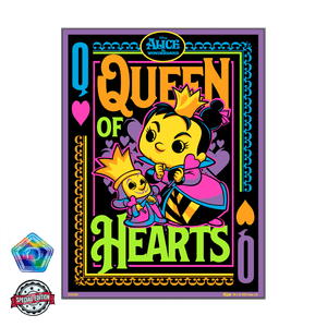 Funko Poster Alice Blacklight - Queen of Hearts Exclusivo