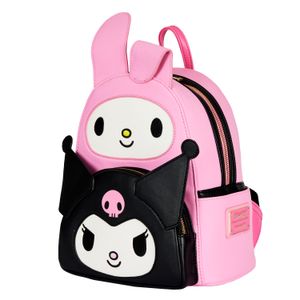 Mochila Sanrio My Melody Kuromi Double Pocket Mini Backpack