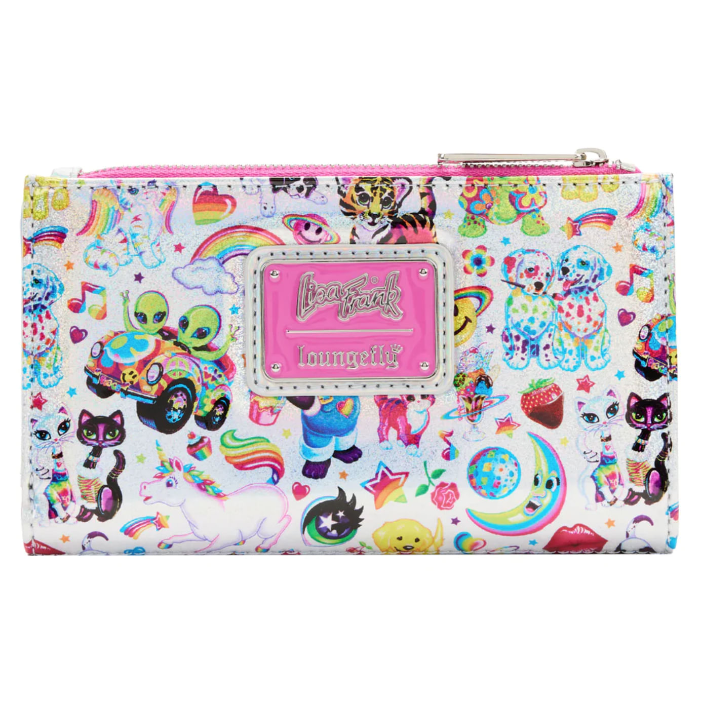 Loungefly Pokémon Iridescent Pikachu Zip Around Wallet Multicolor In Cotton - US